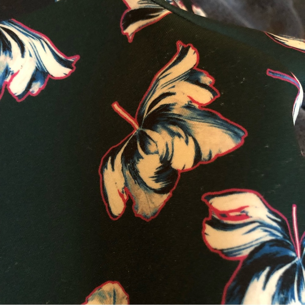 NEW NWT YIGAL AZROUEL Dress Floral Printed Scuba - Picture 14 of 14